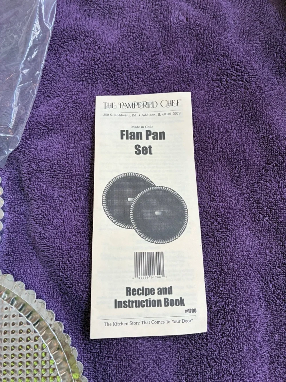 New Pampered Chef 10 inch Flan Pan Set